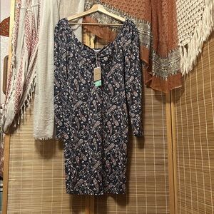 NWT Boden Paisley Sweetheart Jersey Dress